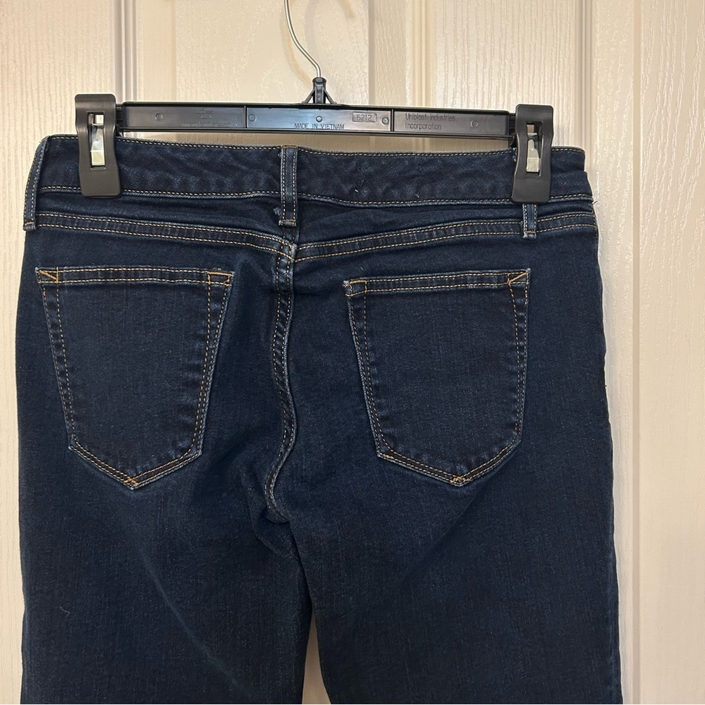 Gap 1969 Sexy Boot Women's Dark Blue Jeans in Rinse Size 27 Short - Picture 5 of 7